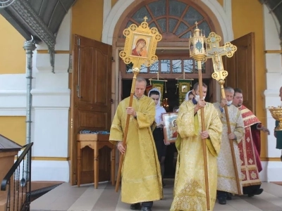 Престольный праздник прихода храма в честь Чуда Архистратига Михаила в Хонех города Новозыбков Клинцовской Епархии